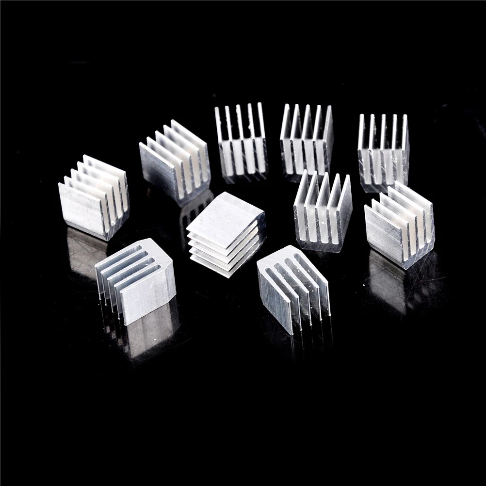 알루미늄 냉각 방열판 RAM 라디에이터 방열판 쿨러, 9x9x12mm, 10 개