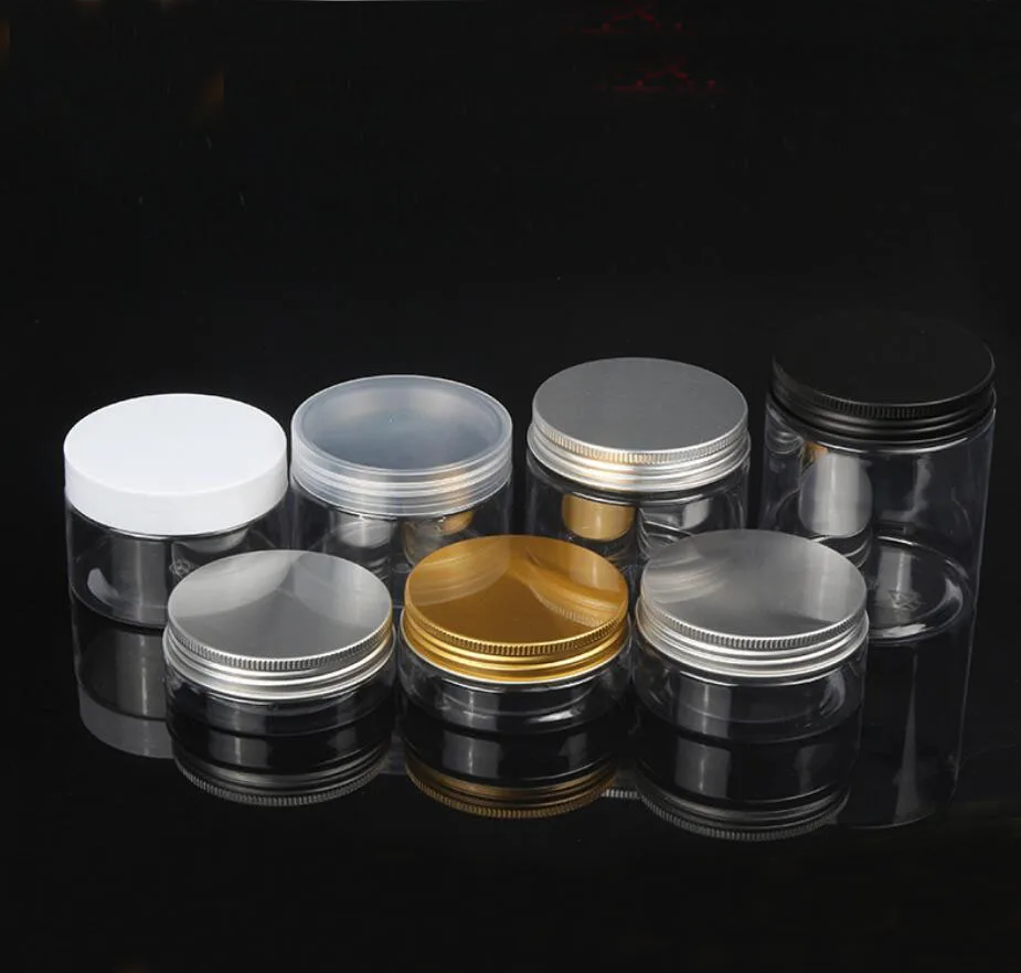 200g/250g/300g/350g400g/500g clear PET Jar pot plastic cream mask gel essence gel mlisturizer emulsion wax skin care  packing