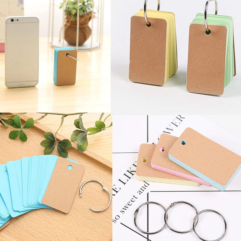 6 Pcs Refillable Notepad Portable Notepads Automatic Random Color Ring Notes Small Size