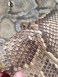 Original Color Snake Skin Fabric DIY Handmade Piece Leather Craft For Wallet Strap Genuine Leather Accessories