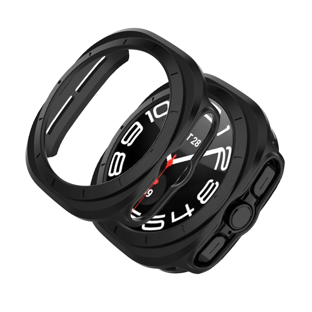PC Case for Samsung Galaxy Watch 7 Ultra 47mm Accessories Hollow Frame Protective Hard Bumper galaxy Watch 7 FE 40mm 44mm Cover
