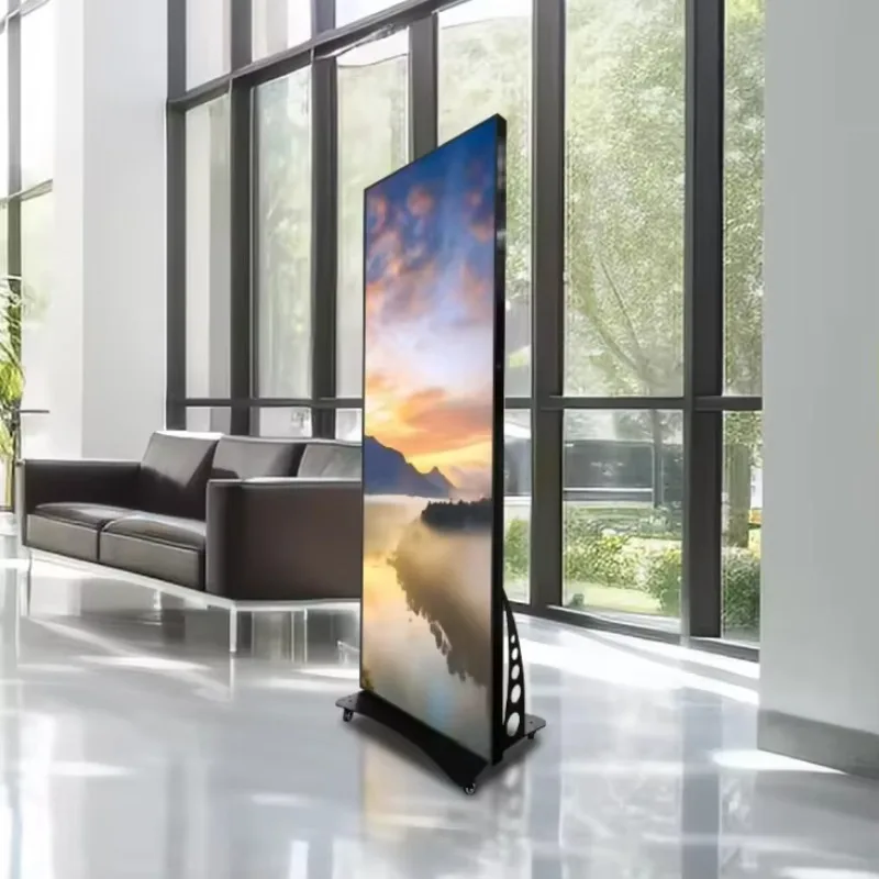 GEBRUIKER Smart LED Poster P2 P1.86 P1.53 Staande Poster LED Display Reclame Digital Signage Speler Full HD Indoor Event Display