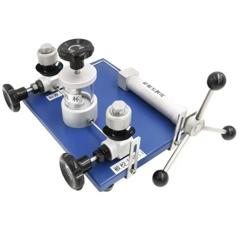 High Precision Industrial Desktop Hydraulic Pressure Calibrator Gauge Tester Test Pump