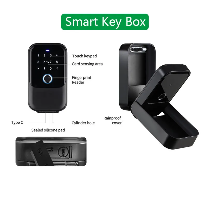 TTlock Smartkey اقفال الصناديق الرئيسية مفتاح لاسلكي Smartlock صندوق المفاتيح الإلكترونية التطبيق رمز رقمي بلوتوث مفتاح قفل آمن للمضيف #5