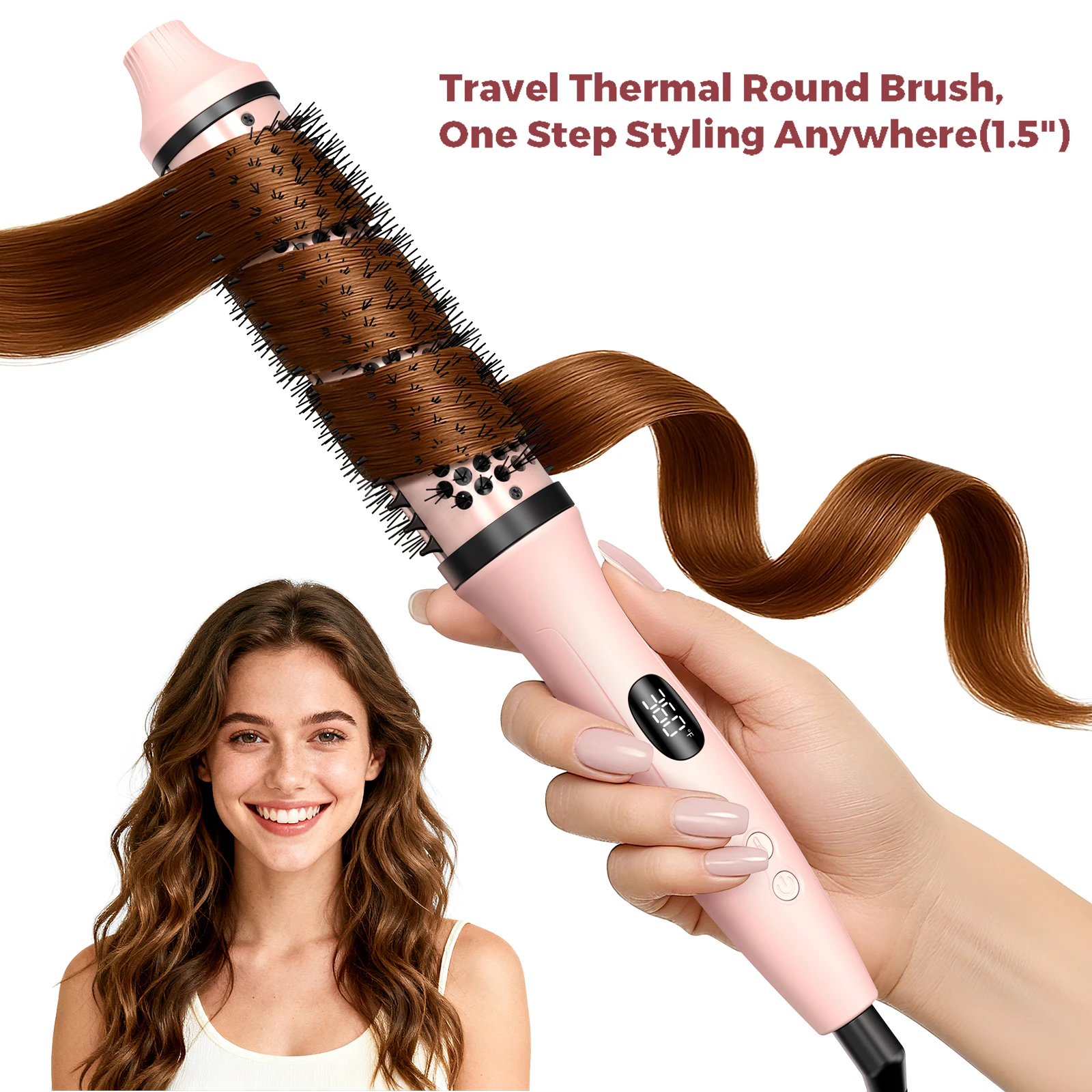 

100-220 В щипцы для завивки волос керамический выпрямитель щипцы для завивки волос щетка для укладки волос термощетка против ожогов палочка для завивки волос щетка для увеличения объема стайлер