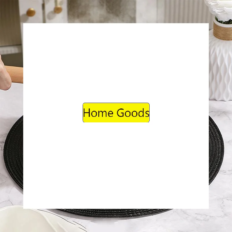 

Круглые подставки под тарелки для обеденного стола, термостойкие, устойчивые к пятнам, противоскользящие, моющиеся, из хлопкового тканого материала.