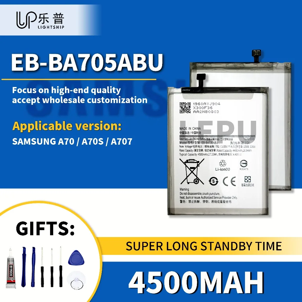 

EB-BA705ABU 4500mAh New Replacement Battery SAM A70 High Quality Battery + Tools Kits Samsung A707 Original Battery EB-BA705ABU