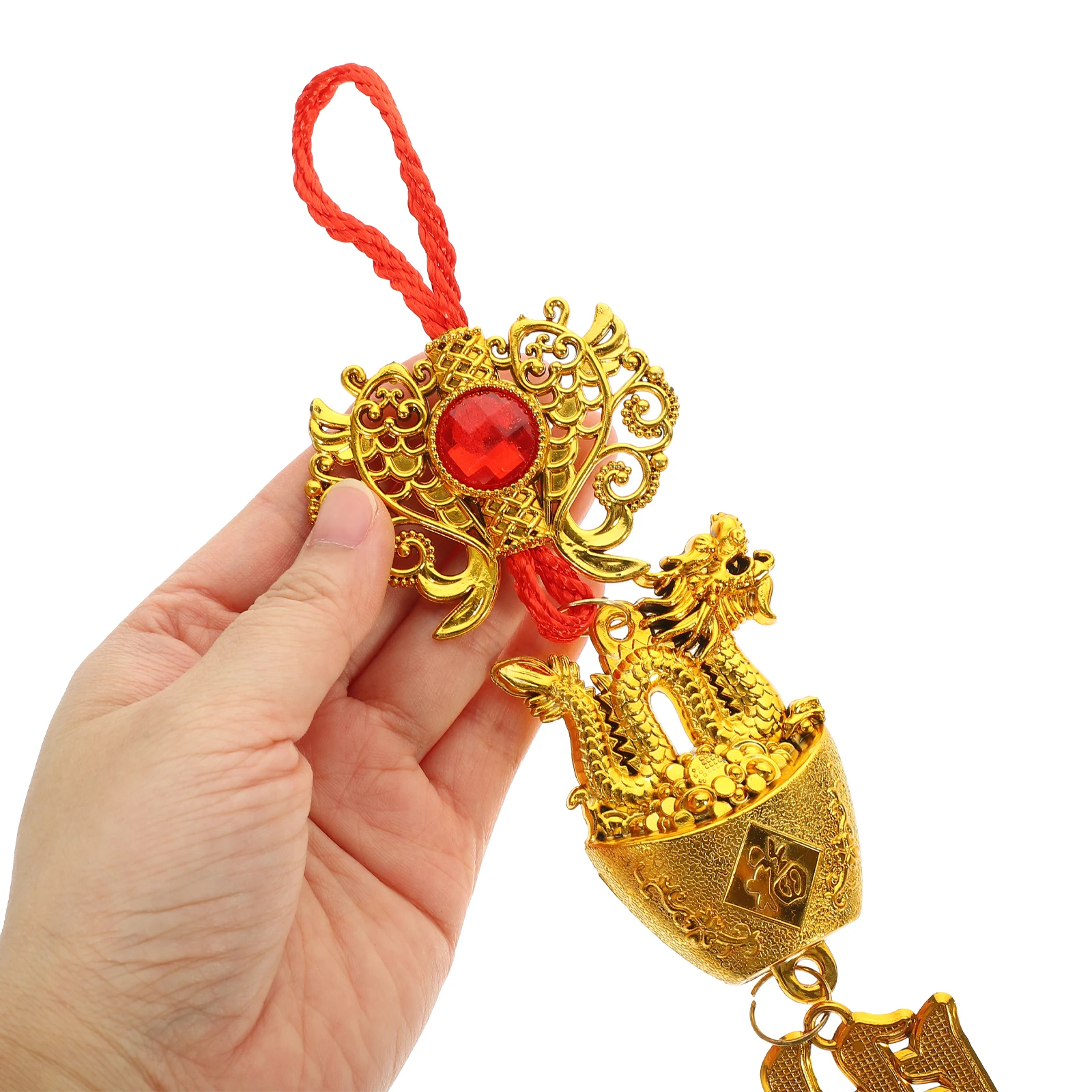 10 Pcs New Year Decorations Chinese Pendants Traditional Dragon Hanging Spring Festival