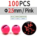 2.5mm 100 piezas Rosa