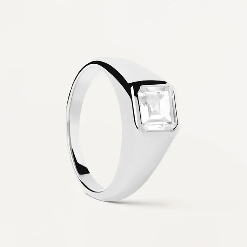 DPLAOPA 925 Sterling Silver Gold Thick Band Big CZ Zircon Size Ring Women Luxury Fine Jewelry 2023 Fine Jewelry Crystal - Image 12