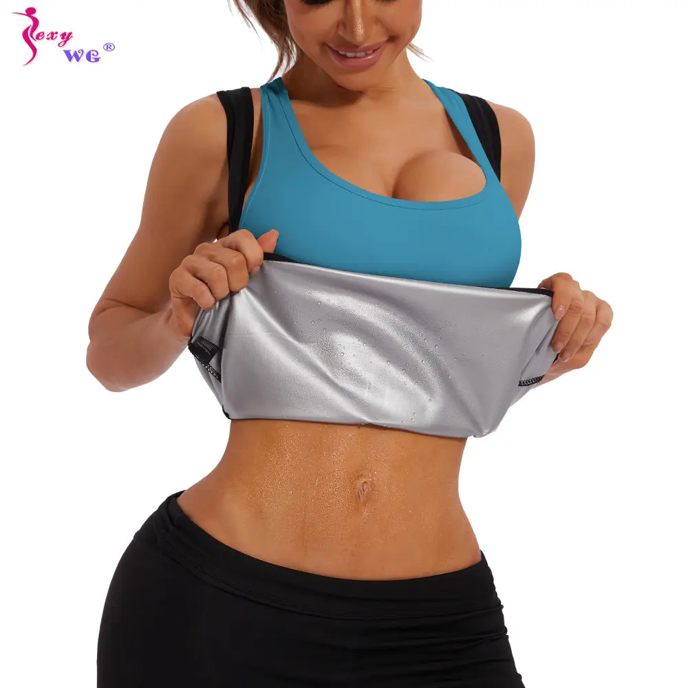 SEXYWG Sauna Vest for Women Weight Loss Top Sweating Tank Top Slimming Sleeveless Body Shaper Fitness Thin Sportwear Fat Burner