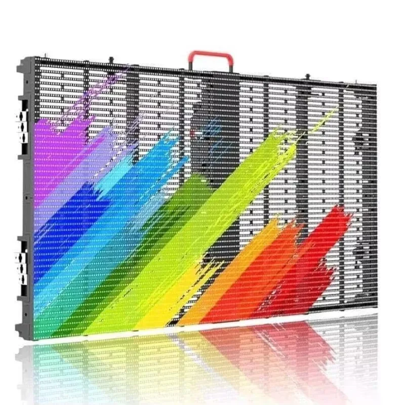 Full Color Window Transparent Hologram Peelable Waterproof Flexible Film Led Display 2.6-5.2mm Shopping Mall Screen