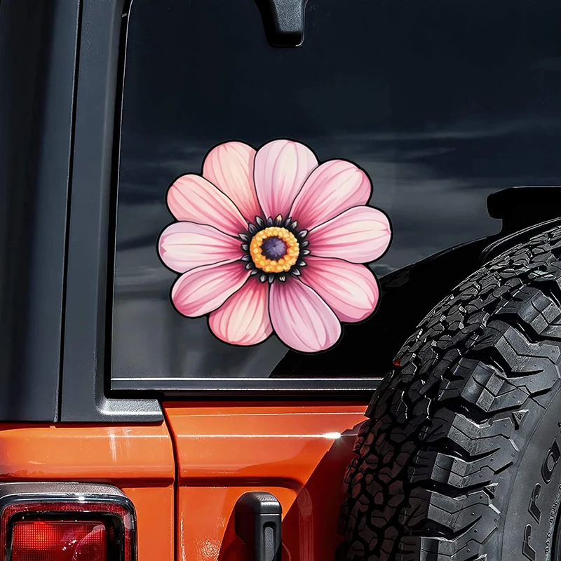 

Pink Chrysanthemum Decal Waterproof Vinyl Decal Sticker For Cars, Laptops, Bumper Sticker External Accessories