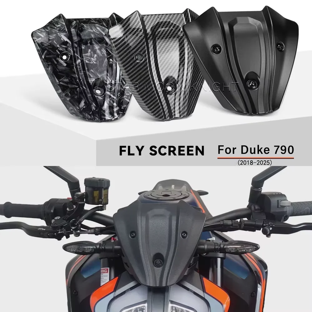 Für Duke 790 2018-2023 2024 2025 Mini Windschutzscheibe Windschutz Front Fly Screen Deflektor Verkleidung Motorrad Zubehör