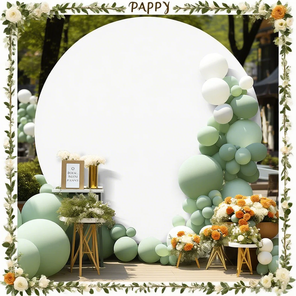 

Background Curtain Round Solid Color Washable Photography Backdrop Fabric Party Wedding Birthday Bridal Shower Hotel Decor