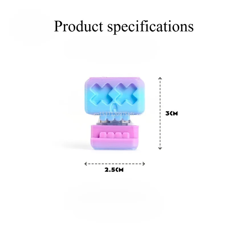 ثلاثية الأبعاد مطبوعة زر الهيكل العظمي شبح الوجه لعبة العقل الاسترخاء الهدوء لعبة الإجهاد القلق الإغاثة مضحك الجدة أداة حسية جديد 2025