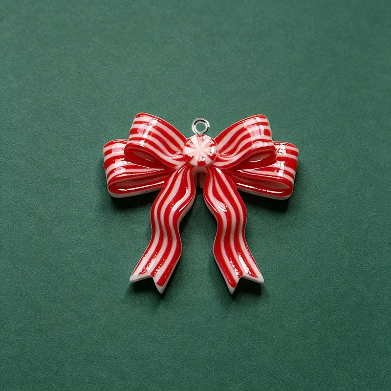 10Pcs Christmas Candy Tree Cane Resin Charms Pendants For Jewelry Making Accessories DIY Earrings Necklace Keychain view 4
