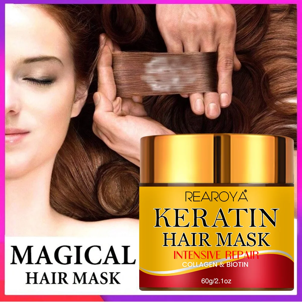 Hair Repairs Hair Mask Biotin Collagen Keratin Treatment Hairs Conditioner Hair Essential Oil Nourishing for Dry Damaged