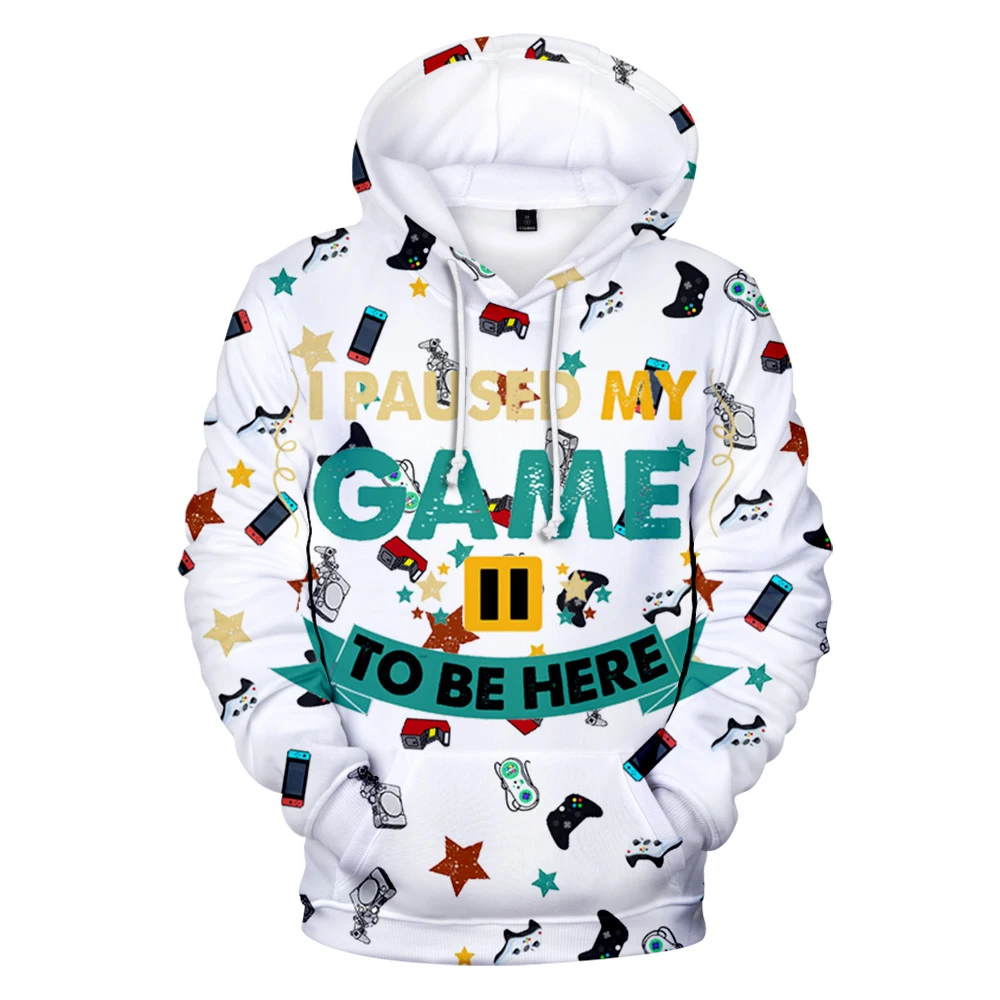 New Classic I Paused My Game To Be 3D print Hoodies Sweatshirts Boys/Girls Popular Sweatshirt Adult Child Streetwear Pullovers