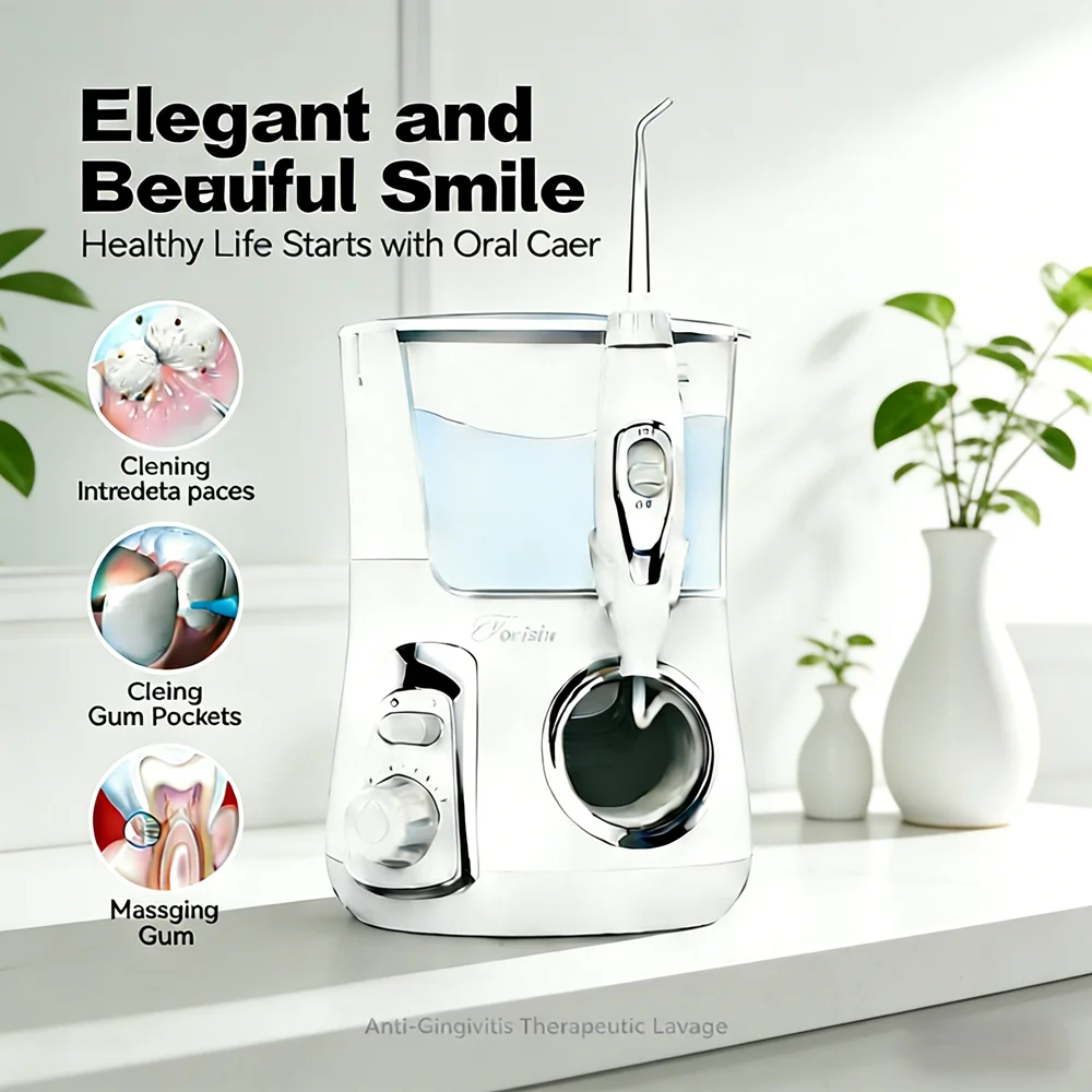 

Electric Water Flosser Oral Spa 800ML, 10 Pressure Levels 5 Replaceable Tips, Deep Clean Teeth & Prevent Bad Breath