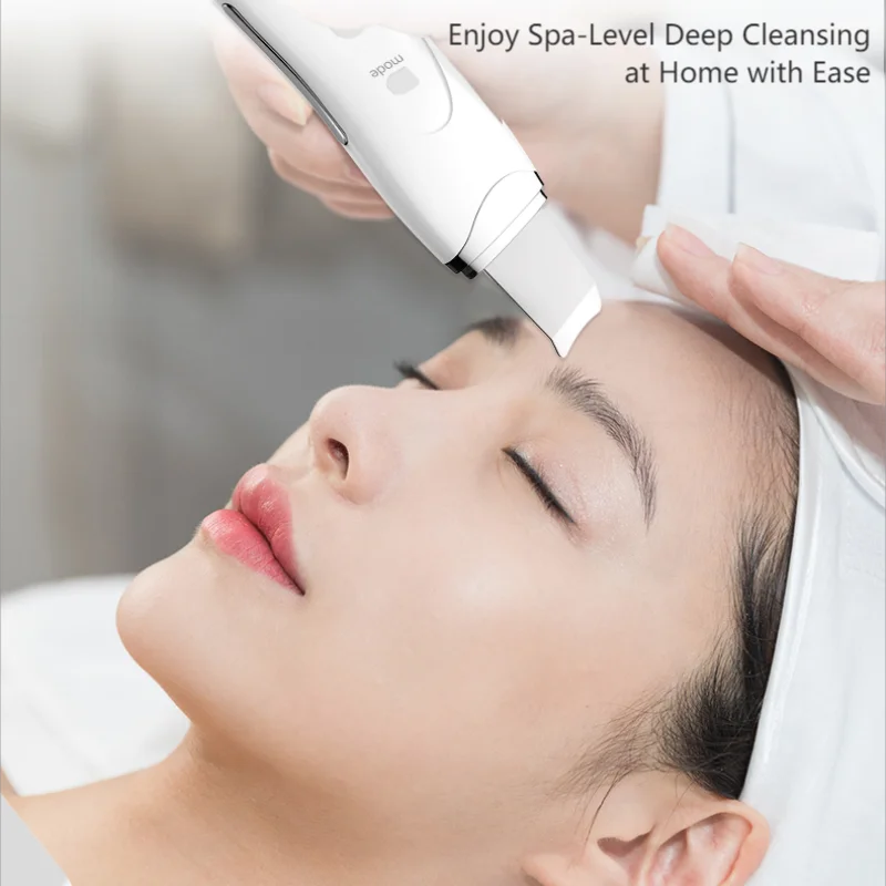 Ultrasone huidscrubber gezichtsreinigingsapparaat voor het verwijderen van mee-eters en huidafschilfering, schoonheidstool voor thuisgebruik (niet-medisch)