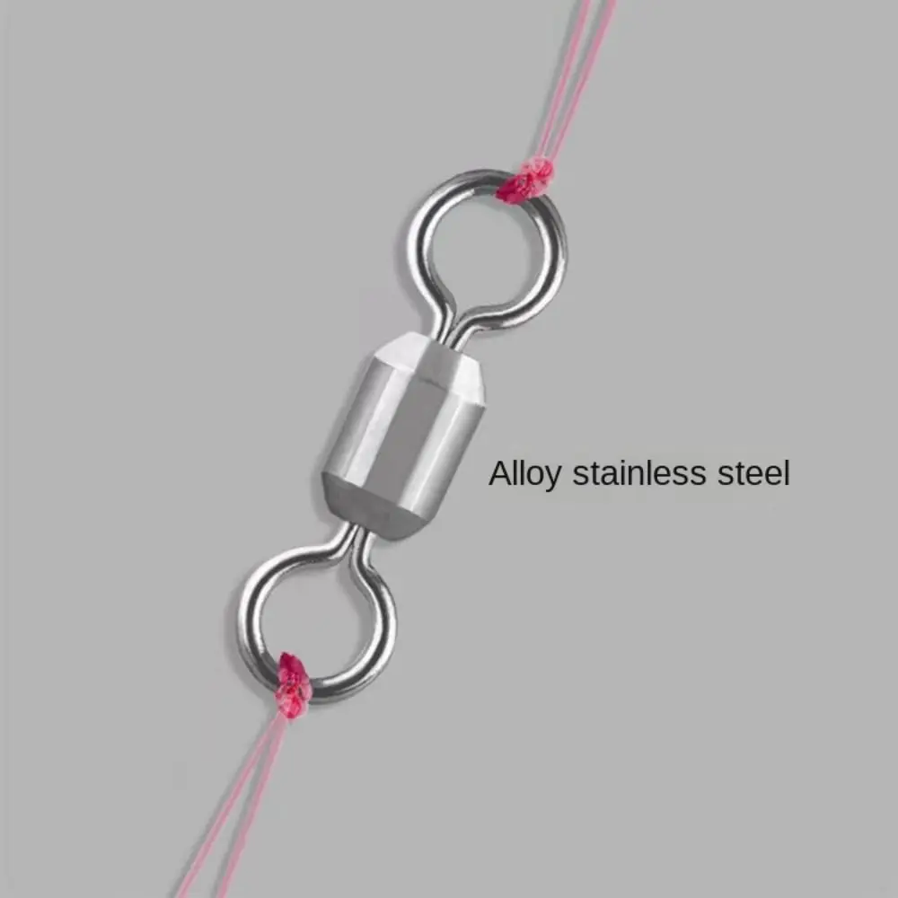 

Stainless Steel Solid Rings Safety Snap For Carp Fishing Hook Connector Ball Bearing Swivel Rolling Swivel Fishing Swivels