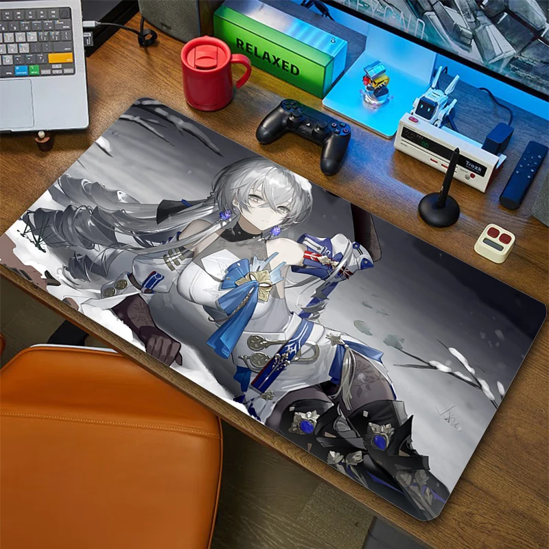 

Gaming Mouse Pad Honkai Star Rail Large Gamer XXL Keyboard Deskmat Office Mause Mat 900x400mm Carpet Rubber Pads Mousepad