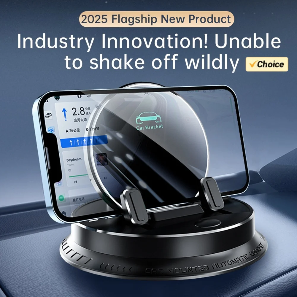 

Автомобильный держатель для мобильного телефона на приборной панели 360° ° Поворотная подставка для телефона, автомобильный автомобильный кронштейн для iPhone Android Mini Pad