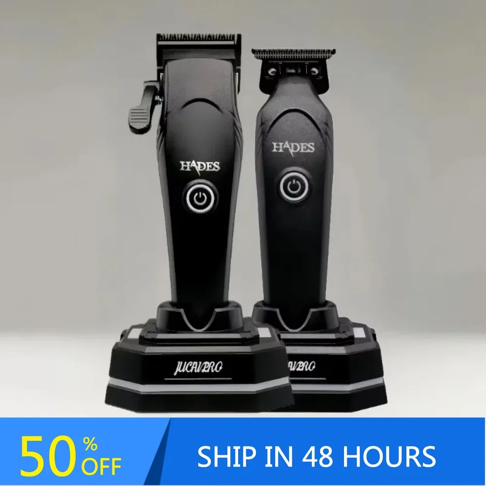 

Профессиональные машинки для стрижки волос JUCAI SPACEX PRO для парикмахеров, беспроводная машинка для стрижки, цельнометаллический корпус, быстрая зарядка с зарядной базой