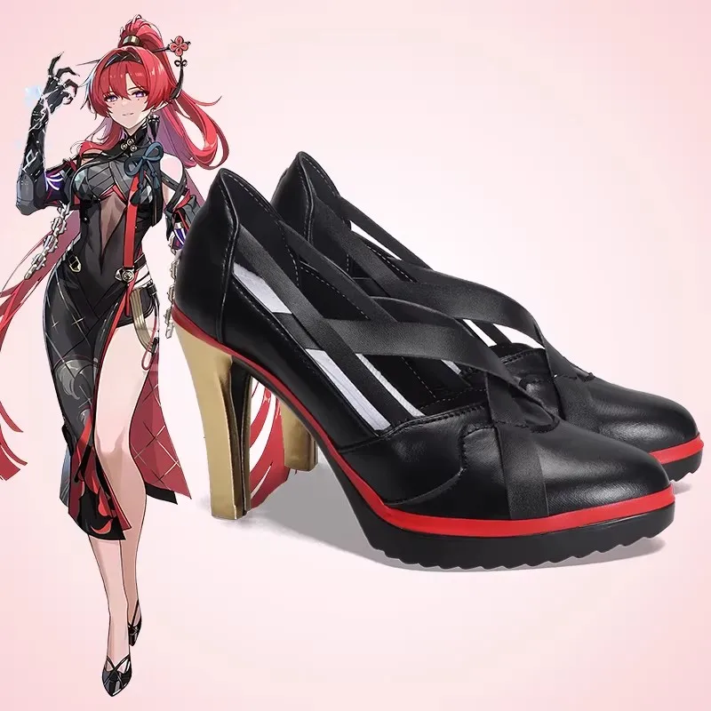Game Yin lin Wuthering Waves Cosplay Shoes Boots Anime Party Halloween Carnival Party For Women Men Costume Accessories