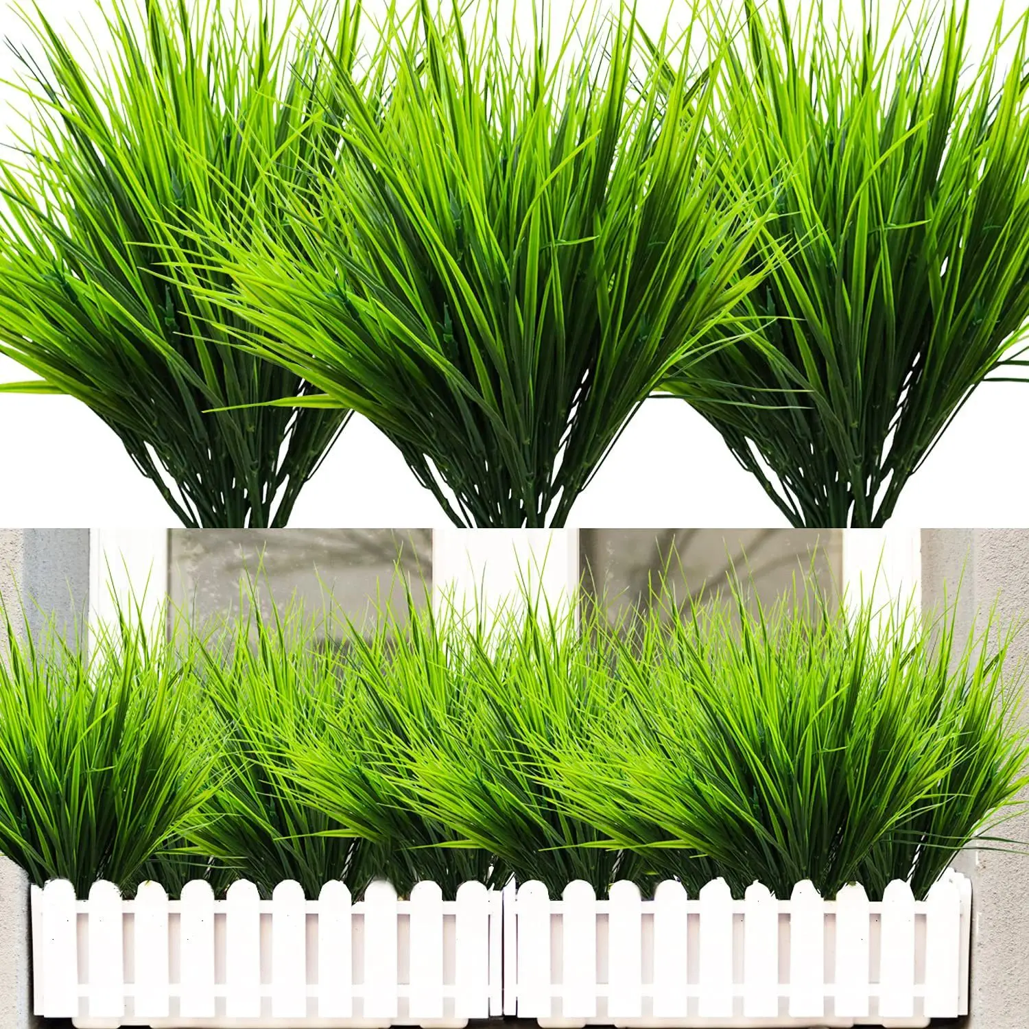 1pc Artificial Plant Plastic Persian Fern Flowers Home garden Wedding outdoors Party Balcony Decor Arrangement Festival Diy gift