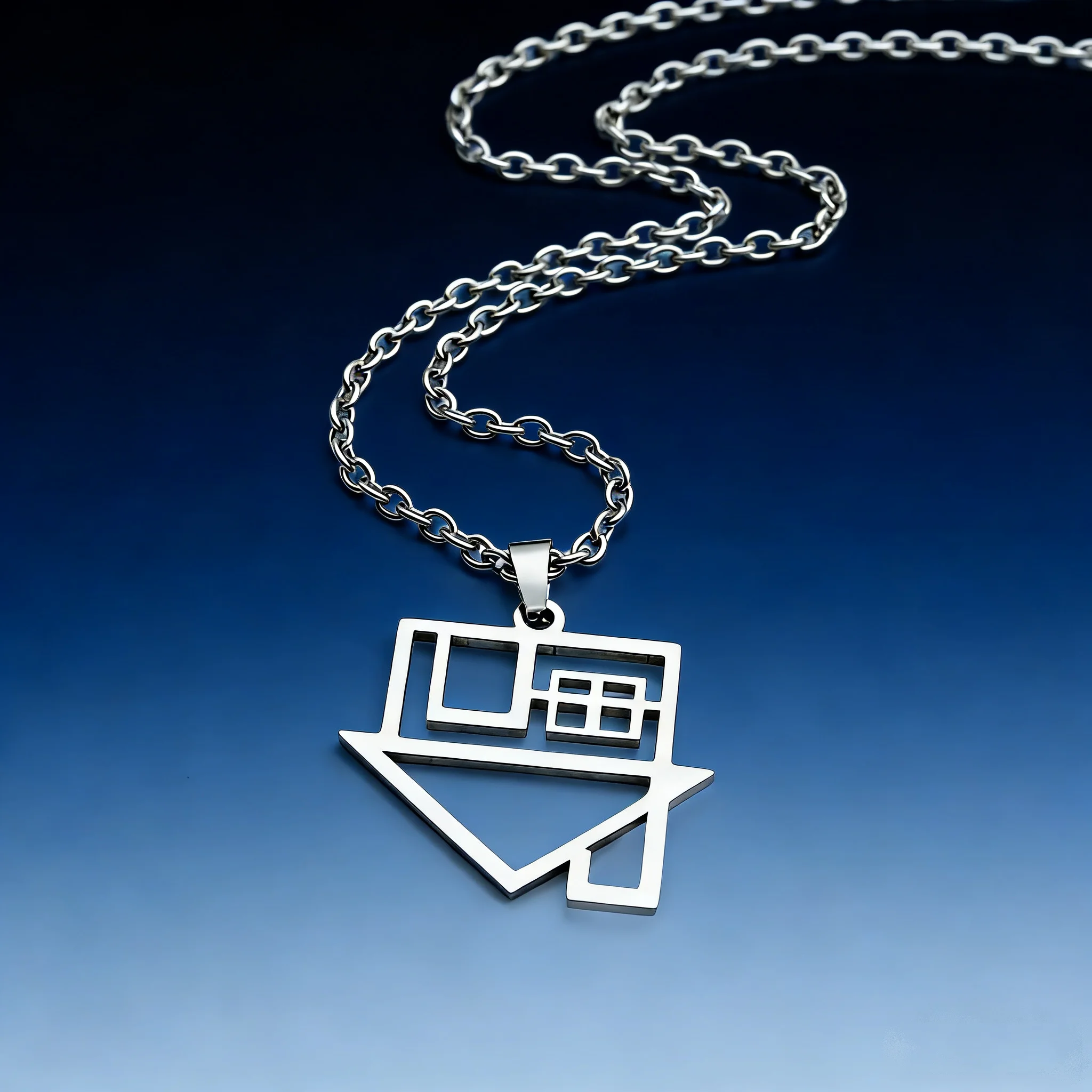 Collar del vecino Diseño del hogar Collar con colgante de música rock del vecino Joyería temática familiar