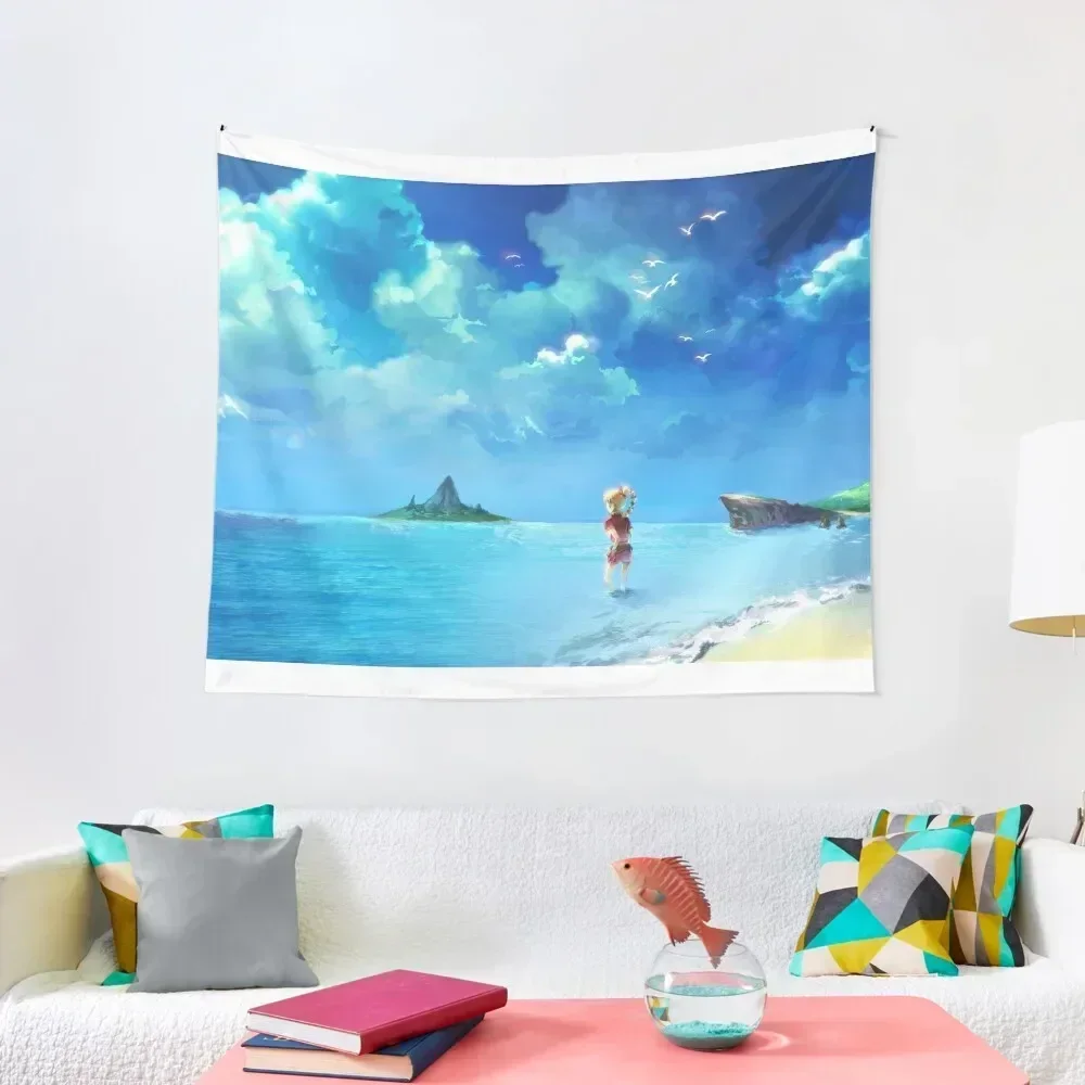 

Chrono Cross Kid Beach Background Tapestry Decorative Wall Mushroom For Bedroom Decorative Wall Murals Tapestry