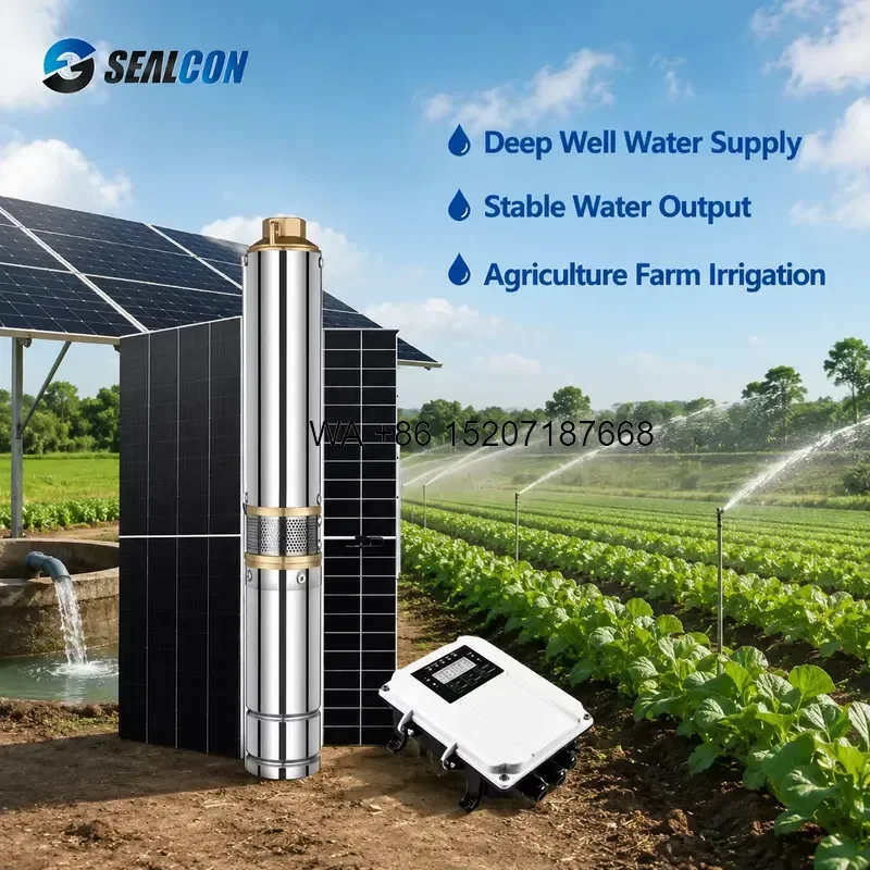 Wmwmnu DC Multistage Structure Solar Water Pump SOLAR Deep Well Submersible Pump for Agriculture Farm Irrigation