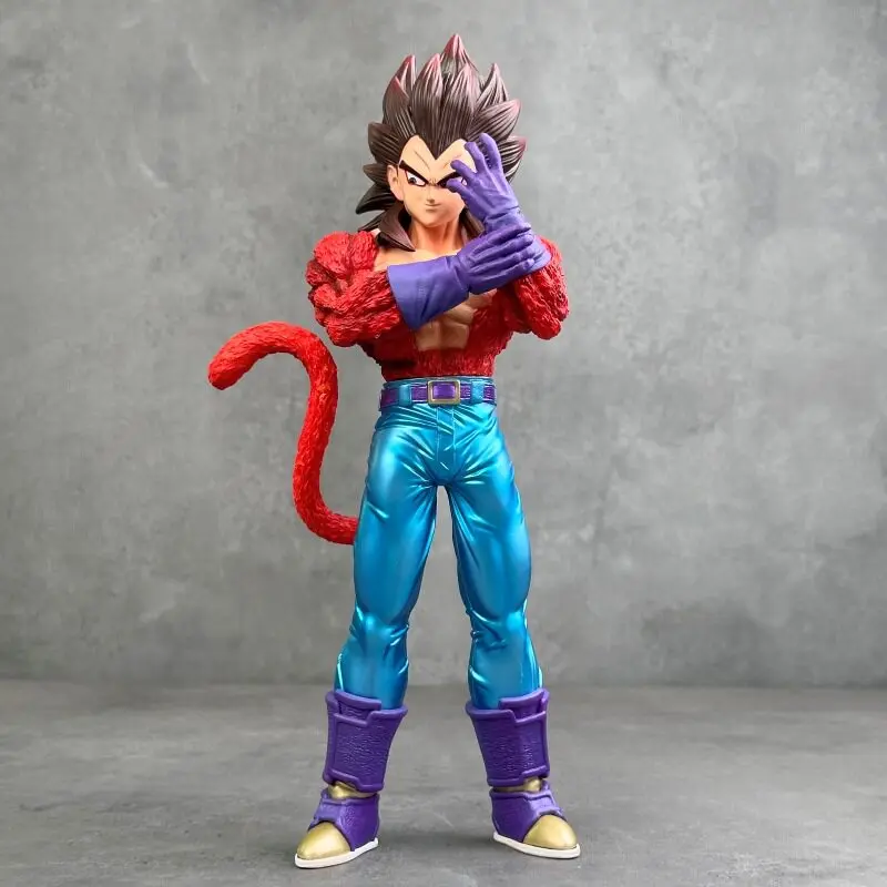 Dragon Ball Super Saiyanvegeta Iv Red Clothes Blue Pants Gk Handmade Cartoon Anime Accessories Collection Models Doll Gifts