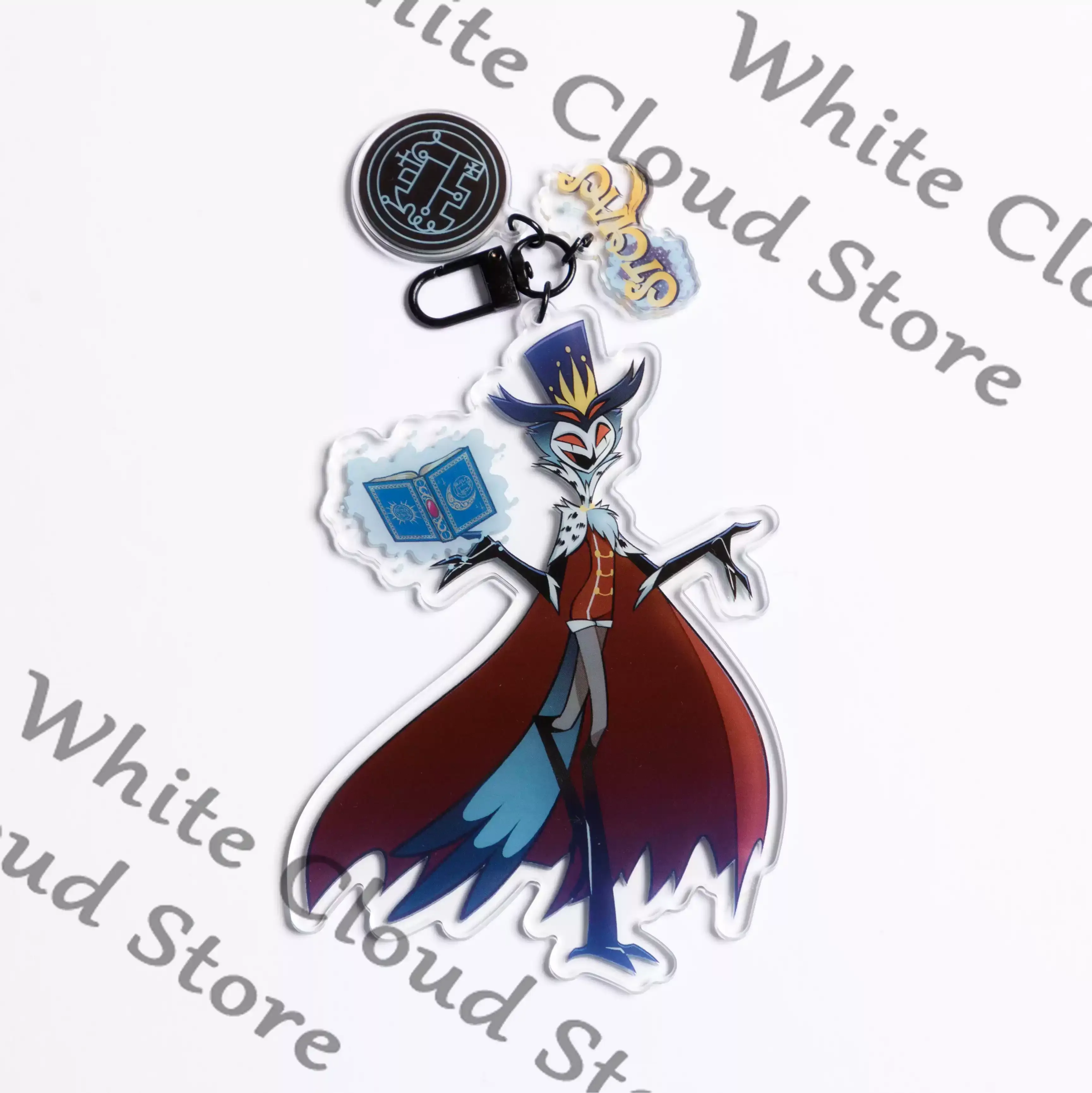 Game Helluva Boss Fizzarolli Blitz Stolas Cosplay Cartoon Echter Acryl-Schlüsselanhänger Anhänger Dekoration Souvenir Sammlung Geschenke