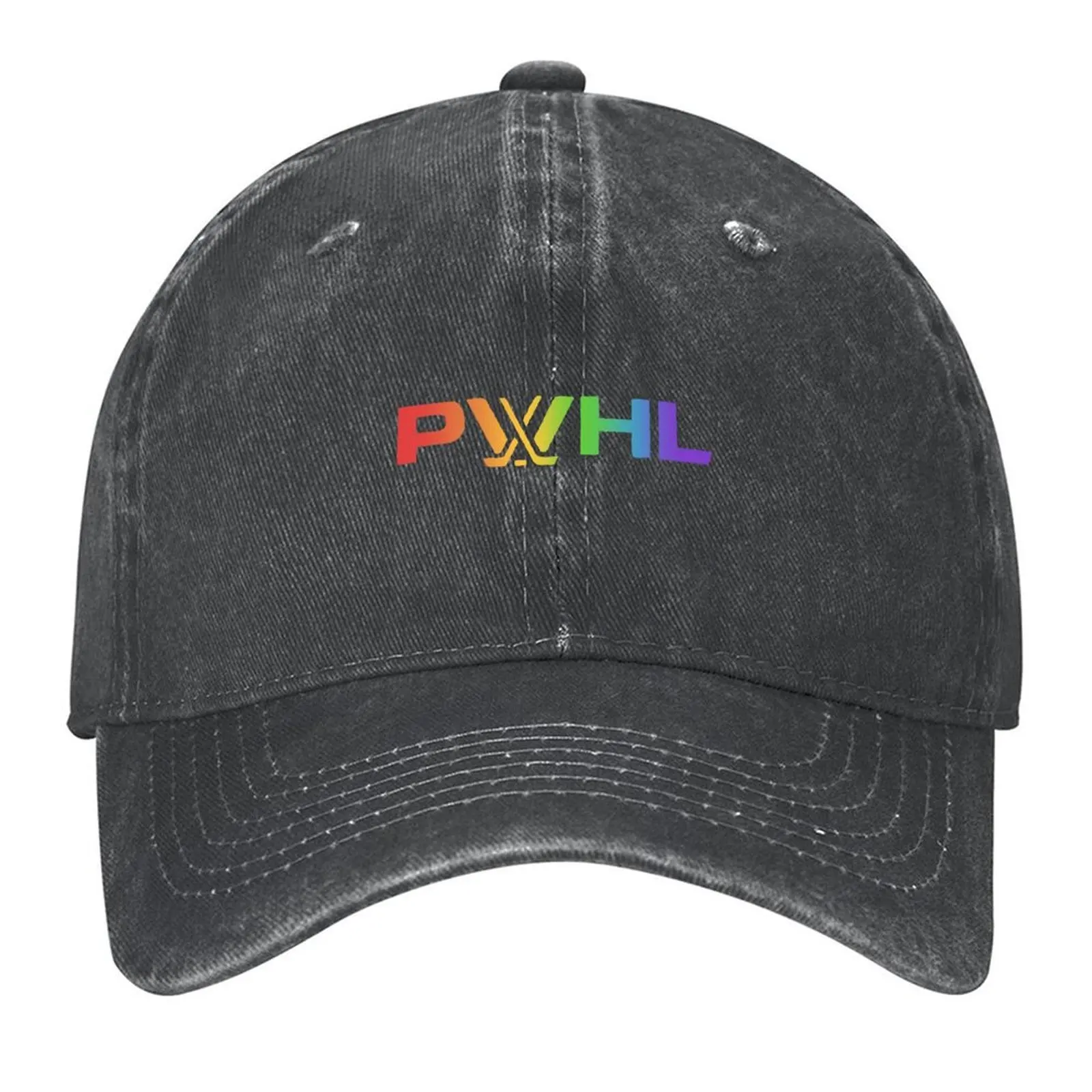 

Pride Pwhl logo Baseball Cap Unique hats Christmas Hat derby hat Vintage Male Women's