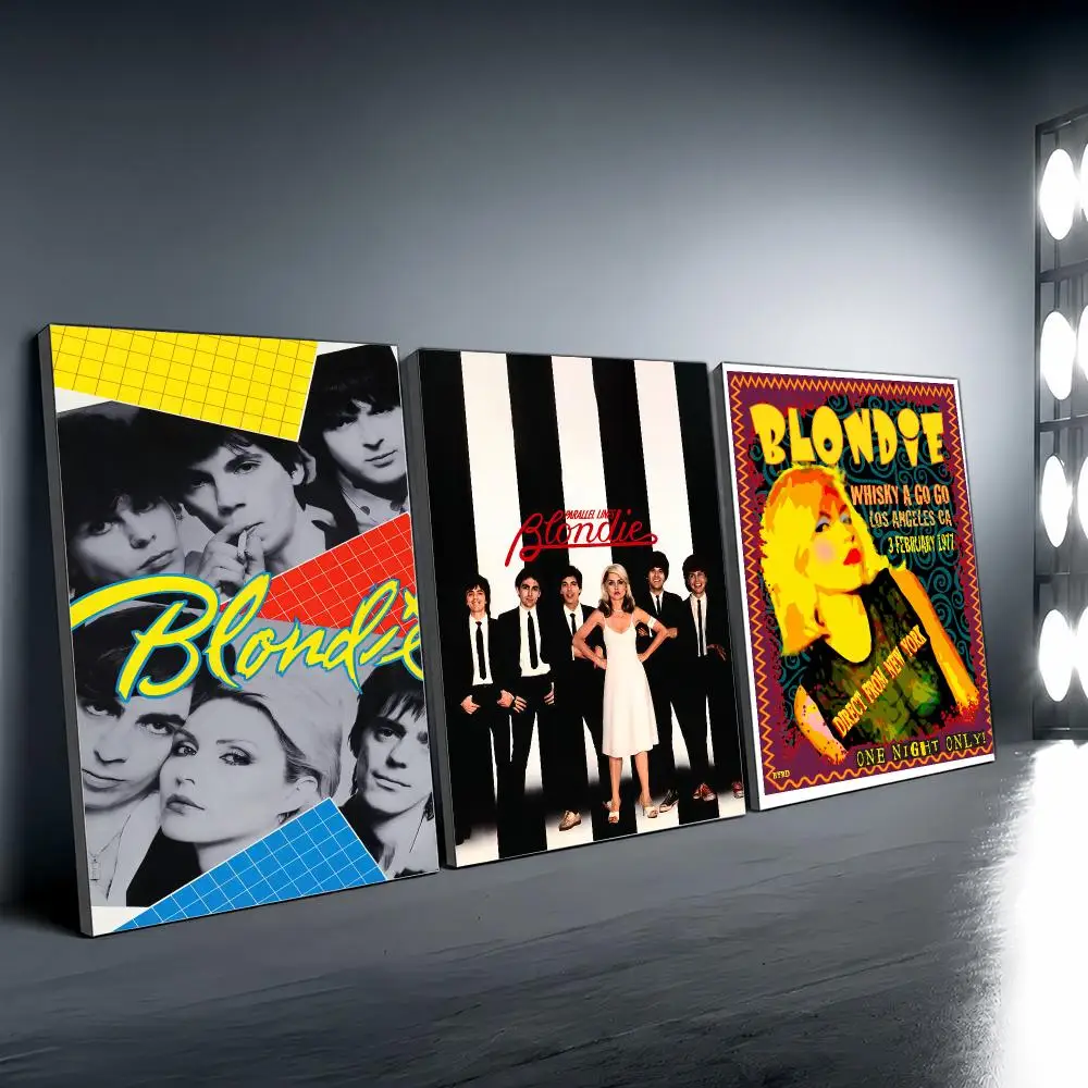 Punk Rock Band B-Blondie Classic Poster Vintage Wall Art Aesthetic Room Decor Print Living Room Bedroom Home Decoration