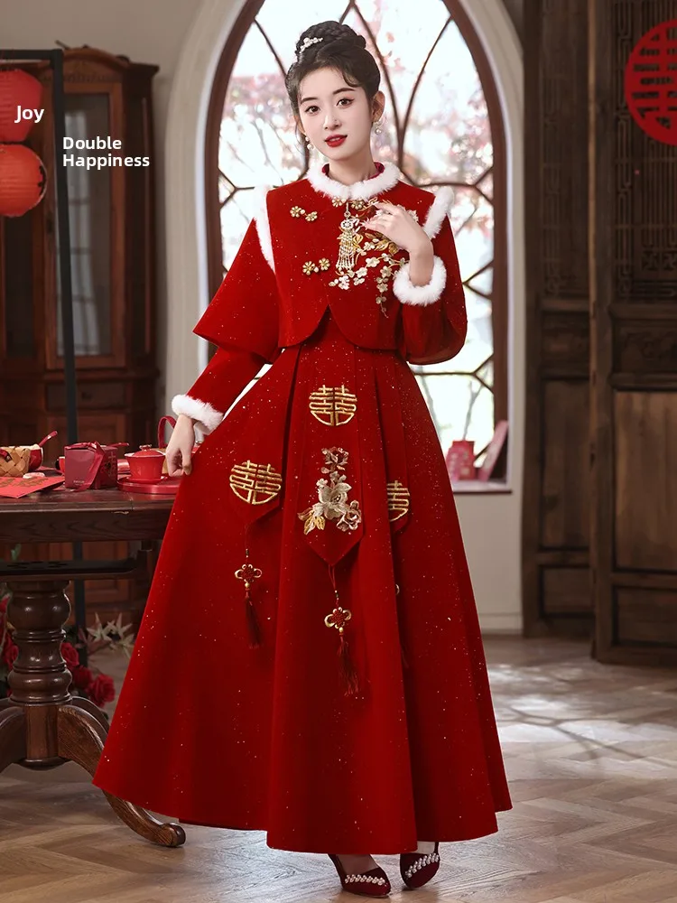 

plus Size Wedding Dr High Waist Long Sve Red Evening Gown for plus Size Women Materni Slimming Formal Par Dr