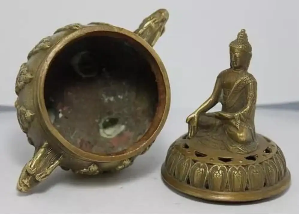 collectable Bronze Statues Dragon Kwan-yin Buddha Incense Burners /Censer Statue