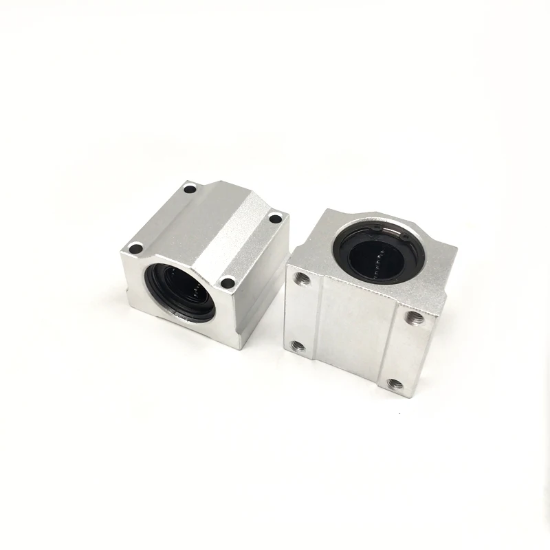 1Pcs SBR10UU 10mm Aluminum Block 10mm Linear Motion Ball Bearing Slide Block Match Use SBR10 10mm Linear Guide Rail