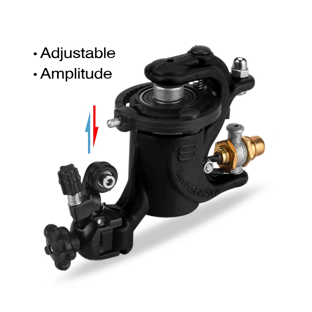 

ATOMUS Black Plastic Rotary Tattoo Machine adjustable Liner and Shader Double Clip Cord Heavy Rotary Machine for Tattoo Supply