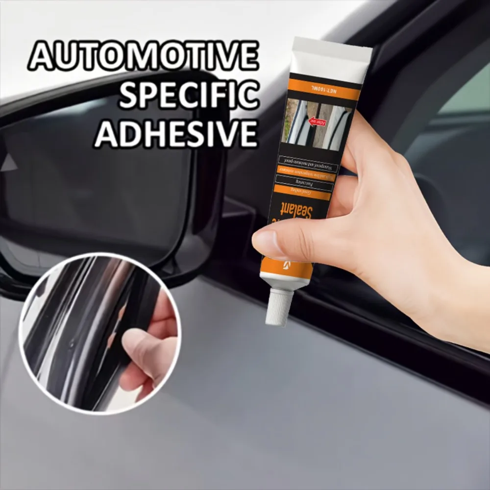 Schwarzer Autodichtstoff Windschutzscheiben-Silikonkleber Effizienter Fensterdichtstoff Universeller Wasserdichter Reparatur-Dichtungskleber – Detail 7