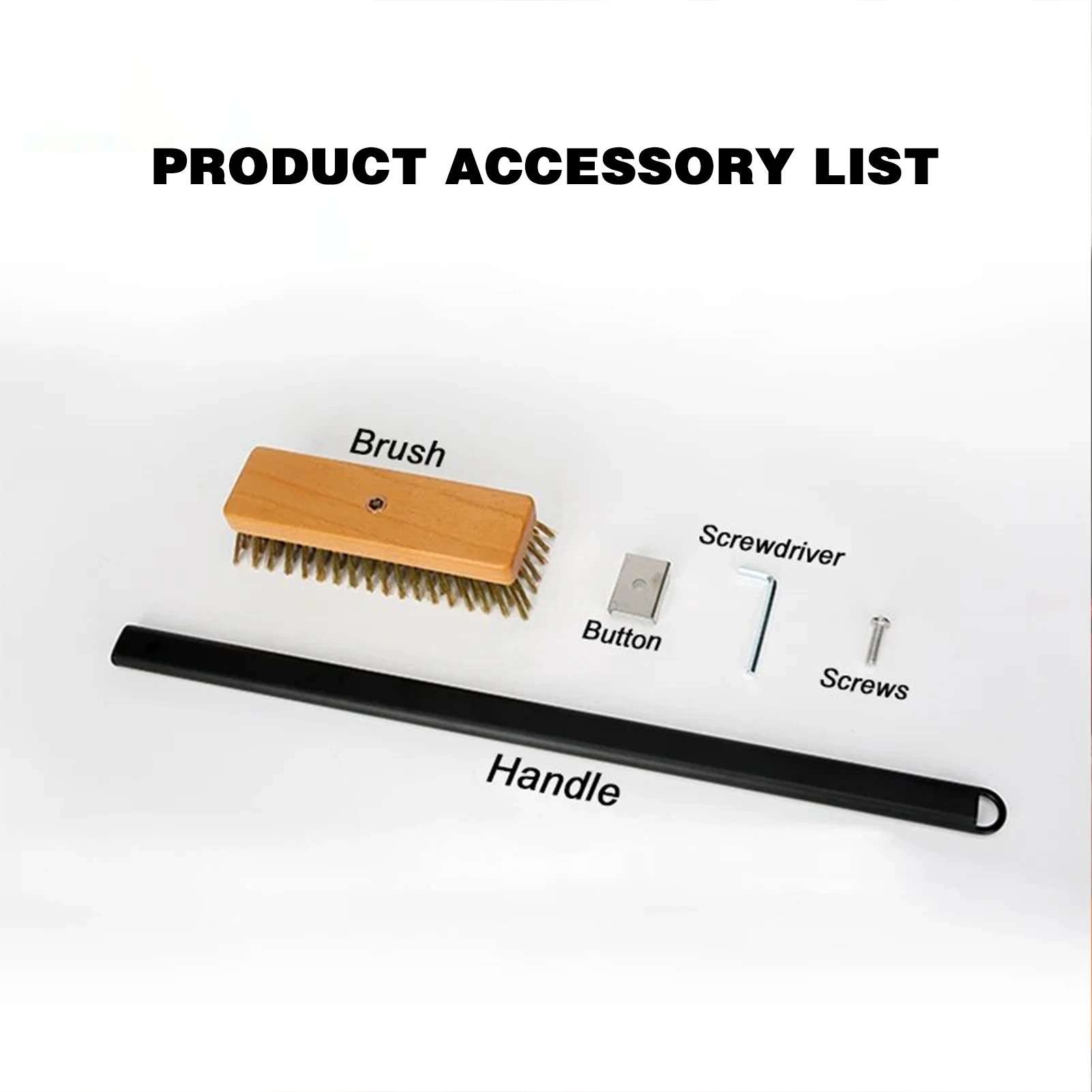 Pizza Oven Brush Peel Pizza Oven Clean Copper Brush Scraper Rack Machine Cleaning Brush with Long Handle Household Bakeware Bbq