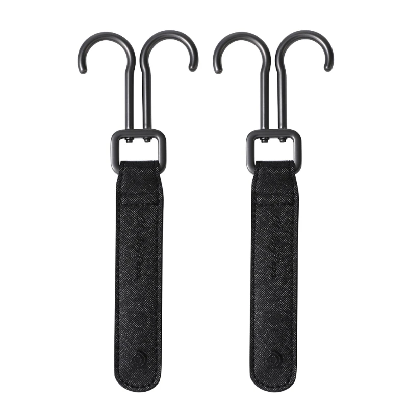 Convenient Strollers Organiser Hook, 2Pcs Strong Zinc Alloy Clips Hanging Rack Hook for Hanging Baby Essential Product