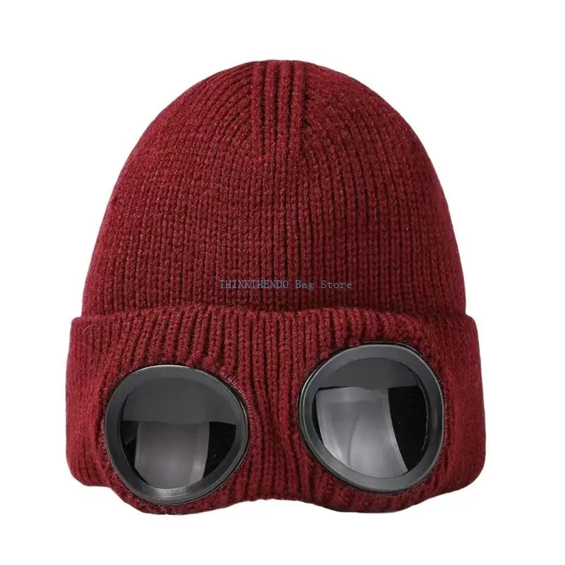 340D Winter Headwear in Acrylic Fabric for Daily Outdoor Wear, Soft Windproof Hat for Cold Season Travel, 1 Pack Use
