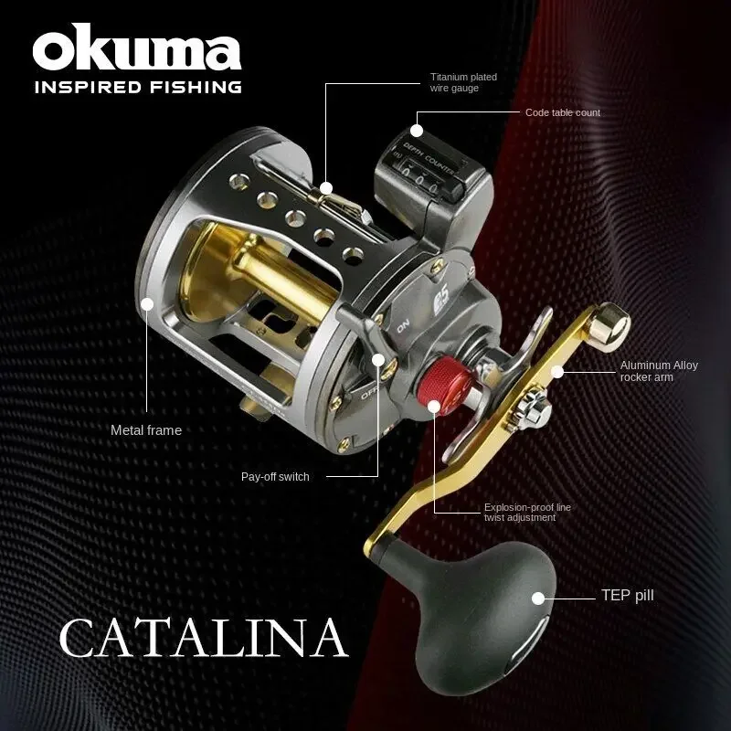 Okuma CATALINA with Code Table Titanium Plated Fishing Reel