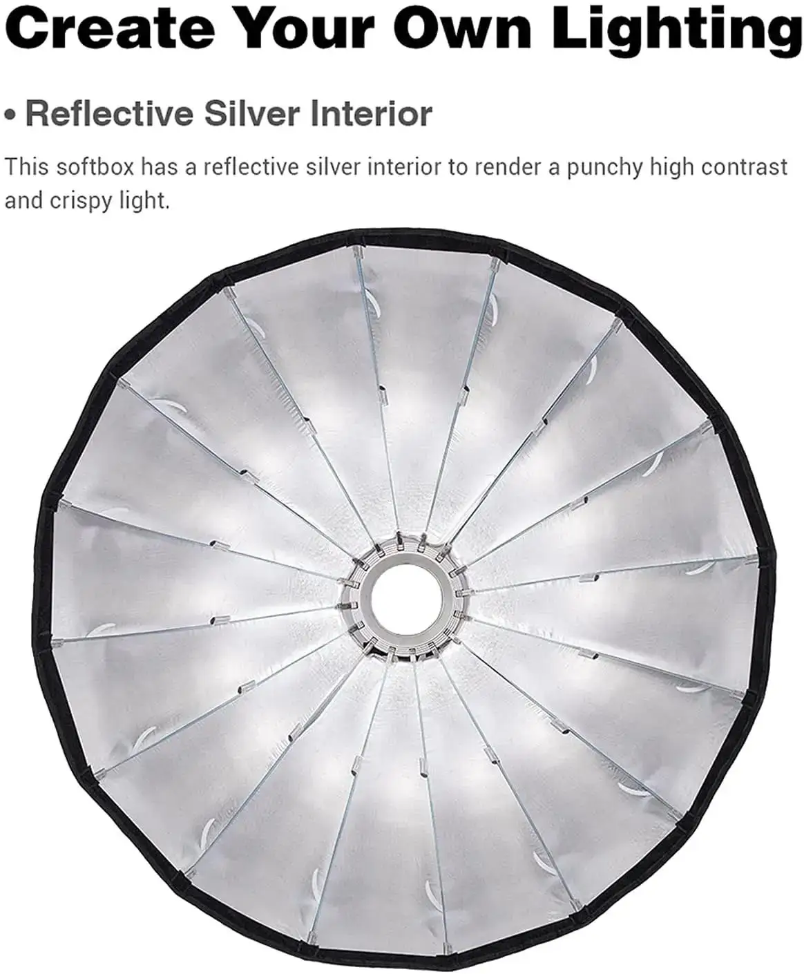 Godox QR-P70 70cm P90 90cm P12 120cm 퀵 릴리즈 파라볼릭 딥 소프트박스 그리드 (Godox Aputure Bowens 마운트 스튜디오 플래시용)