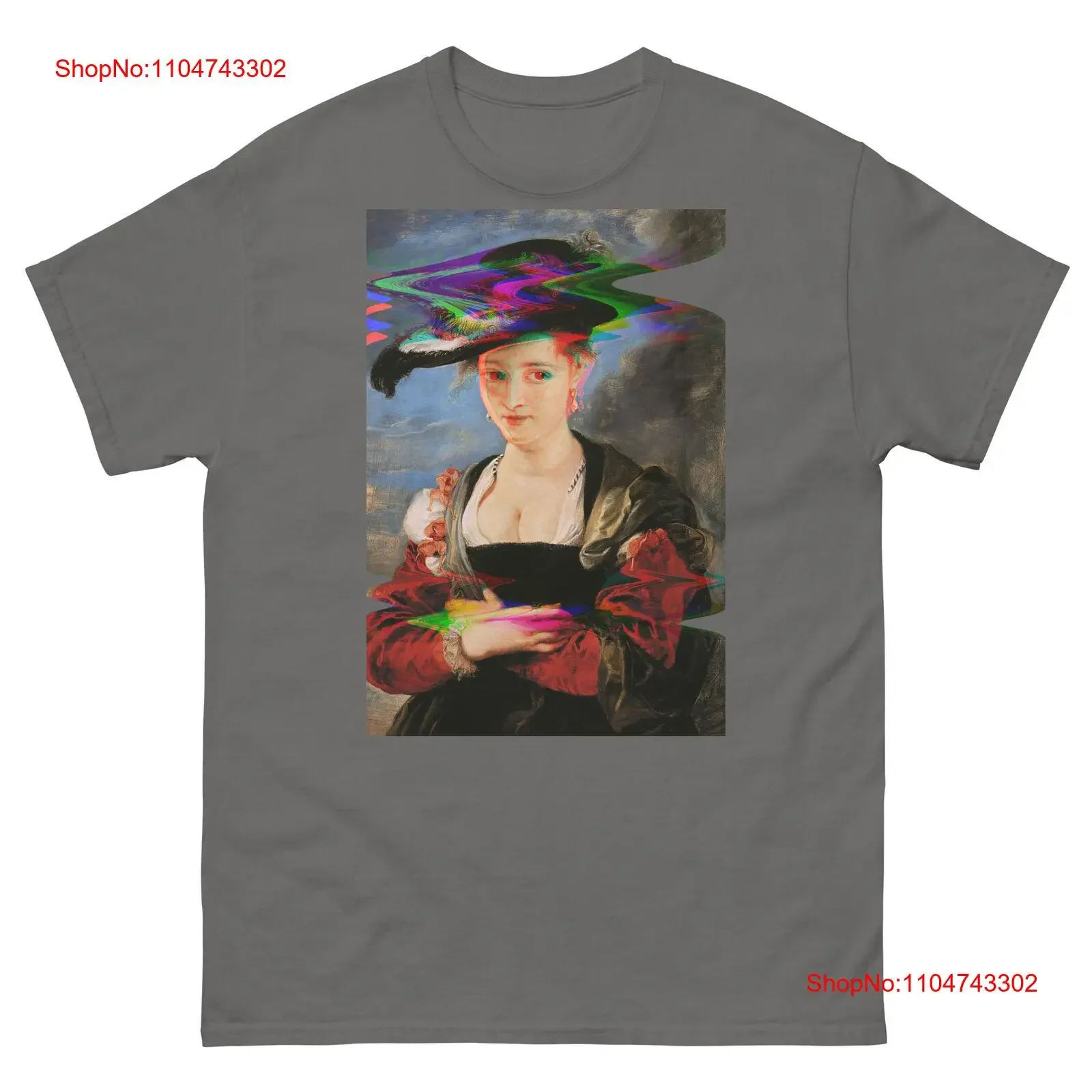 Retrato de susanna lunden por peter paul rubens t camisa glitch design vintage lavado casual ligeiramente esticado moda elegante