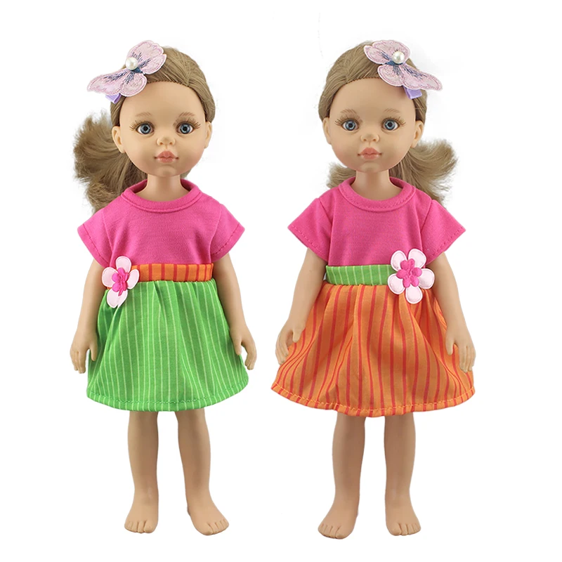 2022 New Dress Fits 32cm Paola Reina Doll, 14 inch Girl Doll Clothes And Accessories, Hair Accessories Is Not Included.